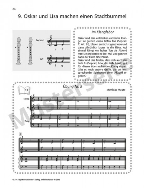 Oskar und Lisa – Blockflötenabenteuer in der Schule