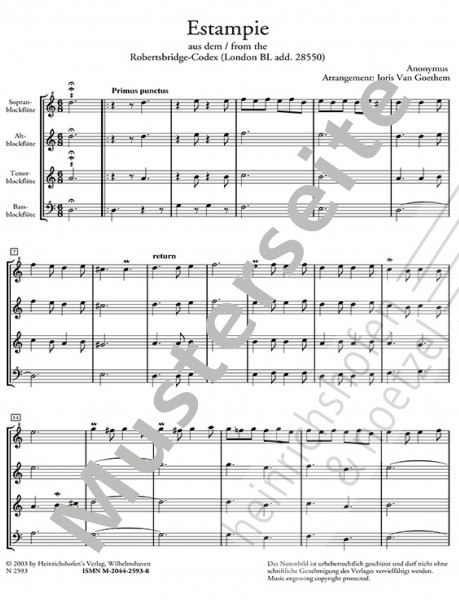 Estampie aus dem Robertsbridge-Codex