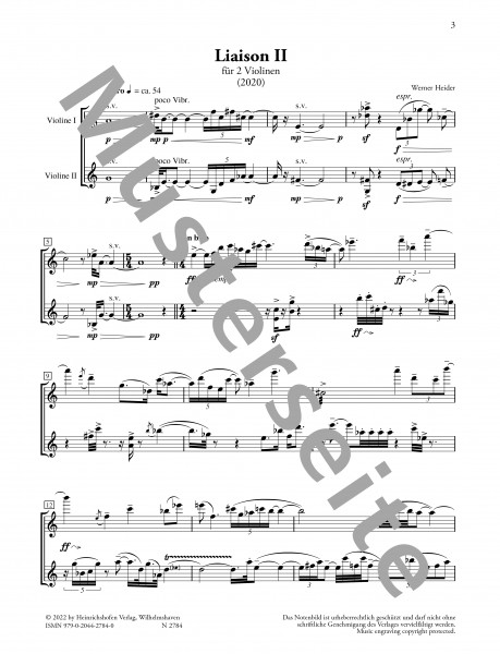 Liaison II | Werner Heider | Heinrichshofen publishing house