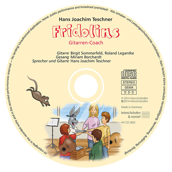 Fridolins Gitarren-Coach (mit CD) | Hans Joachim Teschner | Heinrichshofen Verlag