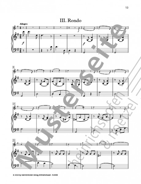 Concertino in G major op. 11 | Ferdinand Küchler | Heinrichshofen publishing house