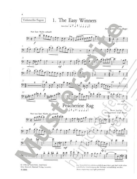 Let's rag | Scott Joplin, Uwe Heger | Heinrichshofen Verlag