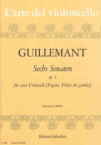 6 Sonaten op.3 | Benoit Guillemant | Heinrichshofen Verlag