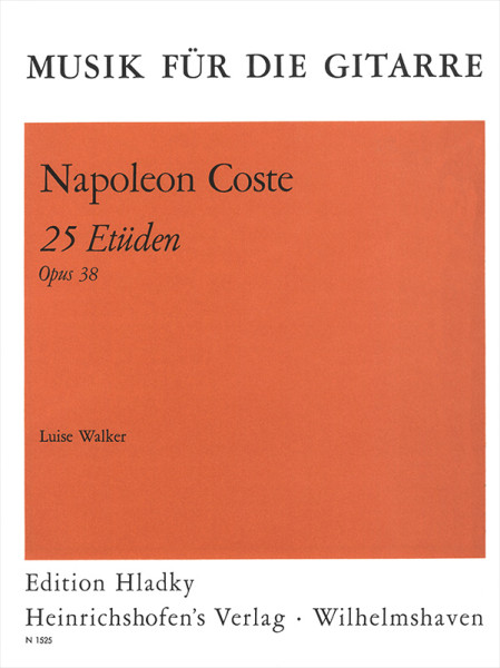 25 Etüden, op. 38 | Napoléon Coste | Heinrichshofen Verlag
