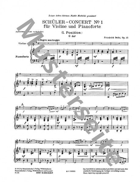 Konzert G-Dur op. 13