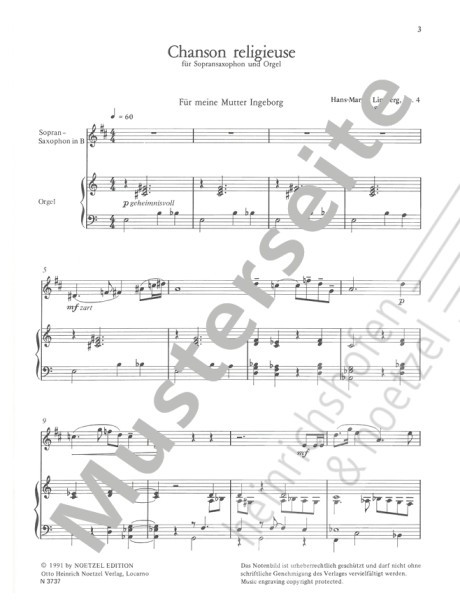 Chanson religieuse | Hans-Martin Limberg | Heinrichshofen publishing house