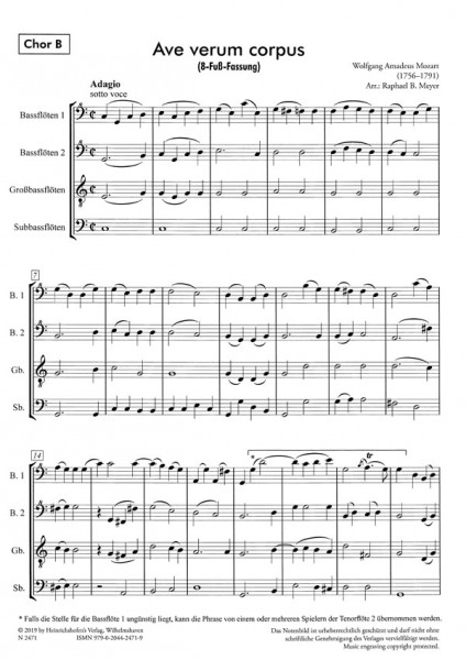 Ave verum corpus - Chor B