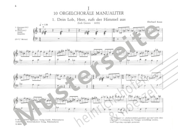 Twelve-tone – Organ Booklet | Volume I | Eberhard Kraus | Heinrichshofen publishing house