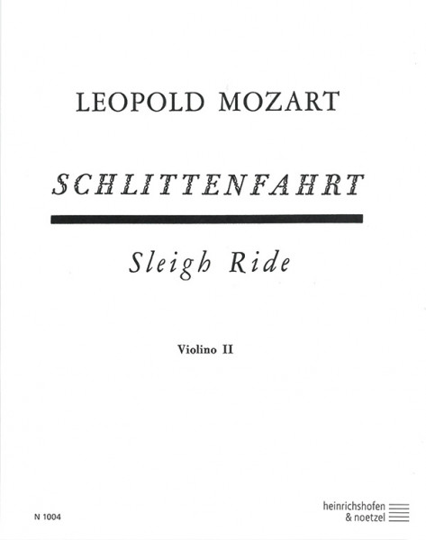 Die Schlittenfahrt- Stimme Violine 2