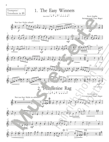 Let's rag | Scott Joplin, Uwe Heger | Heinrichshofen Verlag