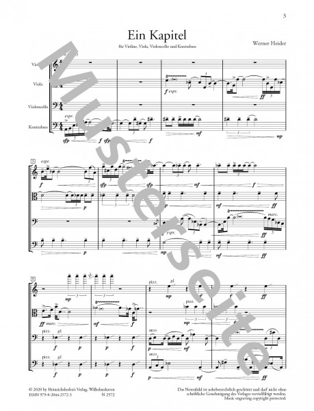 Ein Kapitel | Werner Heider | Heinrichshofen Verlag