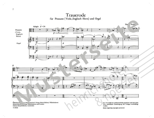 Trauerode | Harald Heilmann | Heinrichshofen Verlag