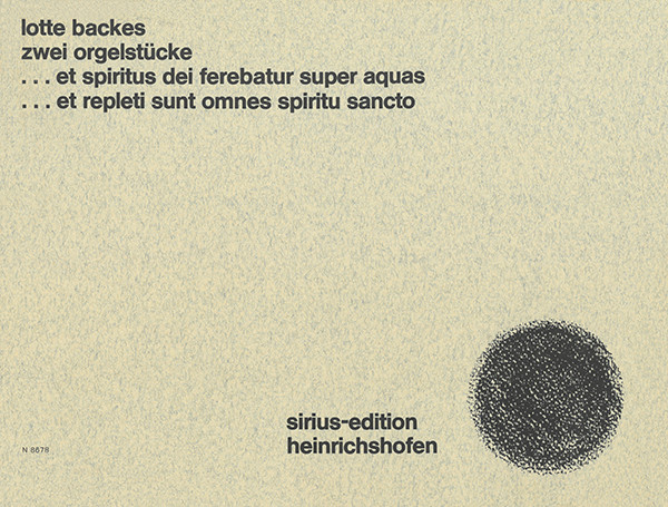 Zwei Orgelstücke | Lotte Backes | Heinrichshofen Verlag