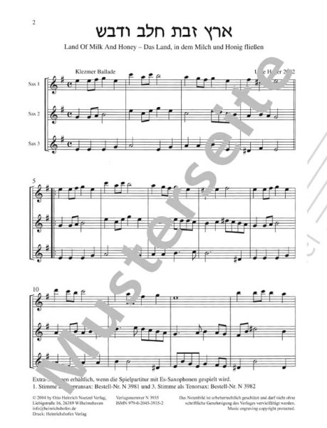 Straßenmusik à 3 | Saxophon | Heger