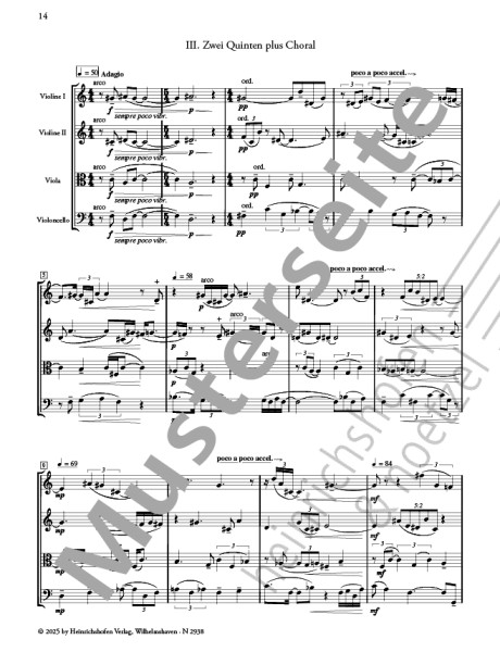 5. Steichquartett | Werner Heider | Heinrichshofen Verlag