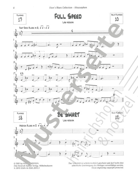 Uwe's Blues Collection | Uwe Heger | Heinrichshofen Verlag