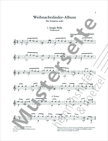 Weihnachtslieder-Album | Jan Thomsen | Heinrichshofen Verlag