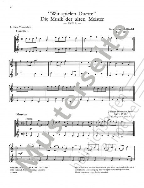 Wir spielen Duette | Heft 4 | Reihe A