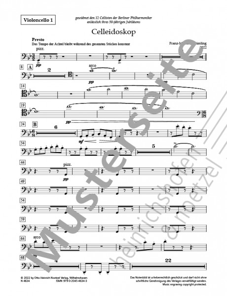 Celleidoskop | Franz-Michael Deimling | Heinrichshofen Verlag