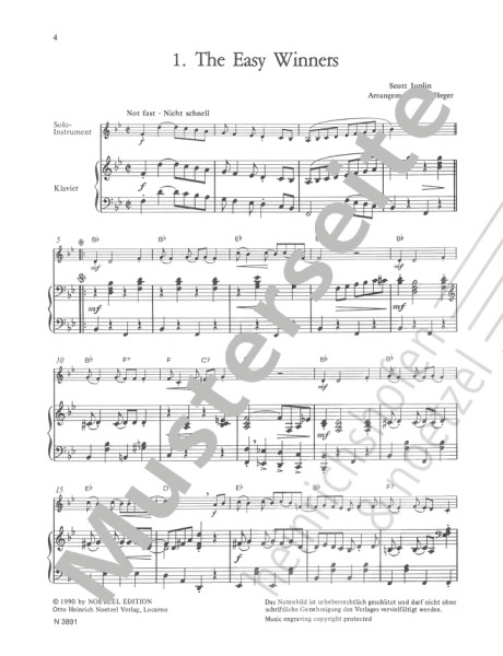 Let's rag ... | Scott Joplin, Uwe Heger | Heinrichshofen Verlag