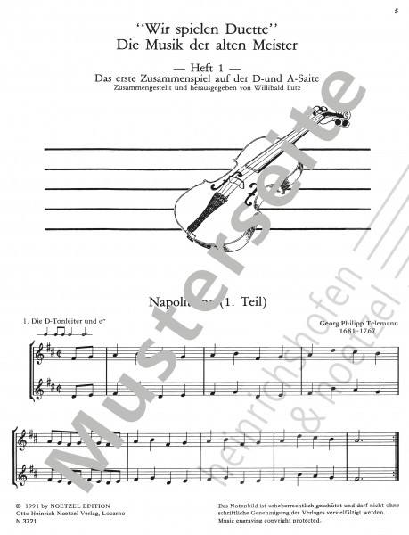 Wir spielen Duette | Heft 1 | Reihe A