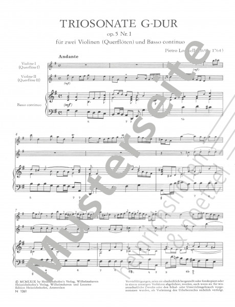 Sonata a tre | G major