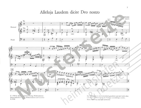 12 Organ Intabulations | Volume I | Heinrich Scheidemann | Heinrichshofen publishing house