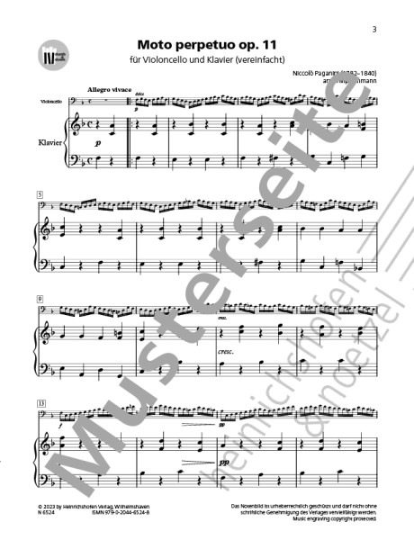 Moto perpetuo op.11 | Niccolò Paganini | Heinrichshofen publishing house