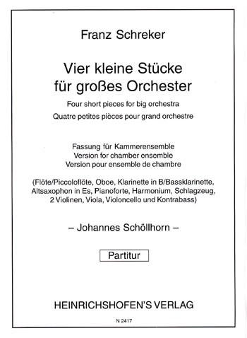 4 kleine Stücke für großes Orchester