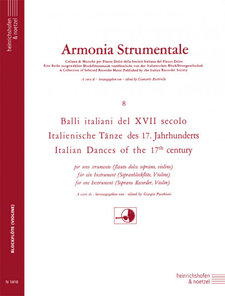 Italienische Tänze des 17. Jahrhunderts , Bd 8
