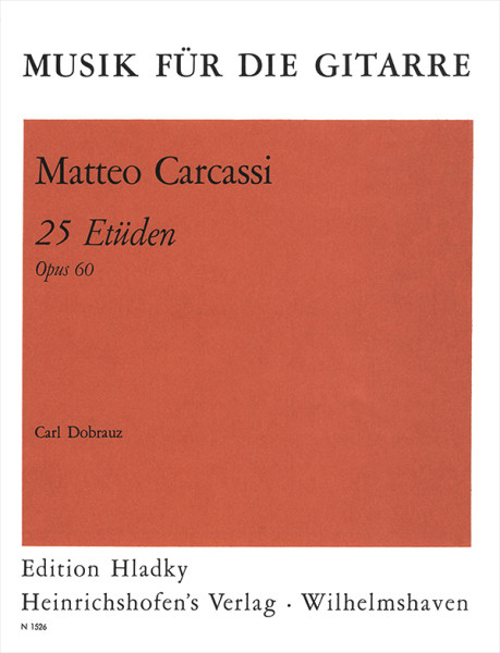 25 Etüden für Gitarre | Matteo Carcassi | Heinrichshofen Verlag