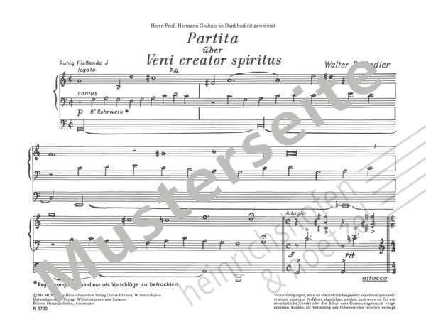 Partita über "Veni creator spiritus"