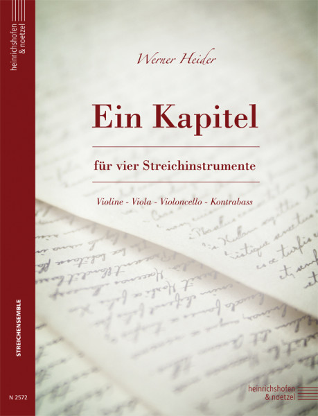 Ein Kapitel | Werner Heider | Heinrichshofen Verlag