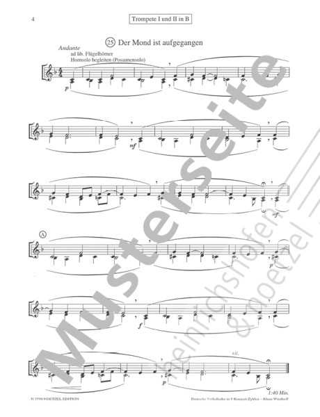 Deutsche Volkslieder in 9 Konzert-Zyklen II