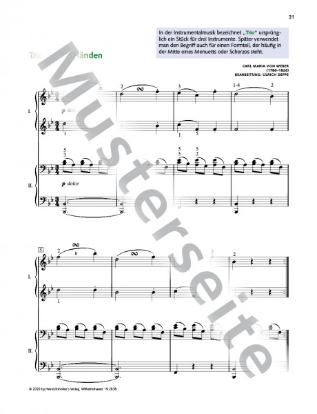 Die neue Klavierfibel | Band 2 | Ulrich Deppe | Heinrichshofen Verlag