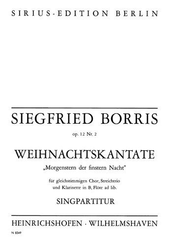 Weihnachtskantate "Morgenstern der finstern Nacht"