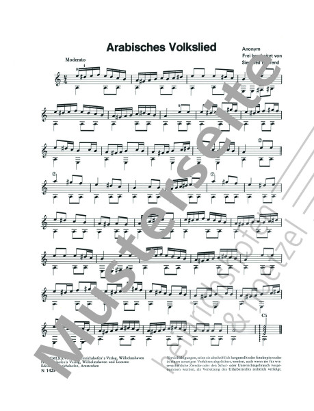 Ausgewählte Stücke alter und neuer Meister für Gitarre | Siegfried Behrend | Heinrichshofen Verlag