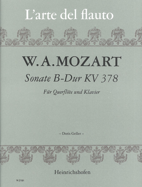 Sonata B Major KV 378 | W. A. Mozart | Heinrichshofen publishing house