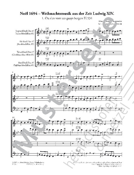 Noël 1694 | Marc Antione Charpentier | Heinrichshofen Verlag