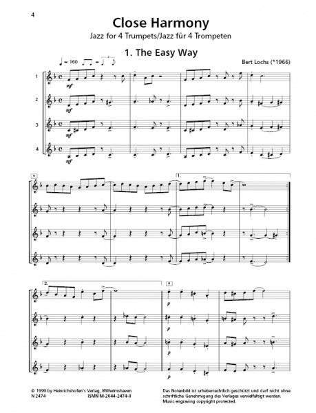 Close Harmony | Bert Lochs | Heinrichshofen Verlag