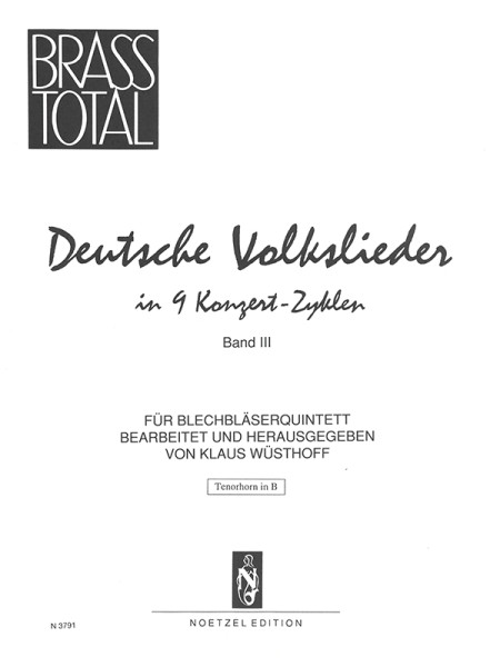 Deutsche Volkslieder in 9 Konzert-Zyklen III | Klaus Wüsthoff | Heinrichshofen Verlag