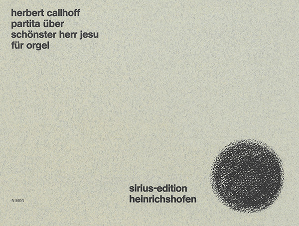 Partita über "Schönster Herr Jesu"