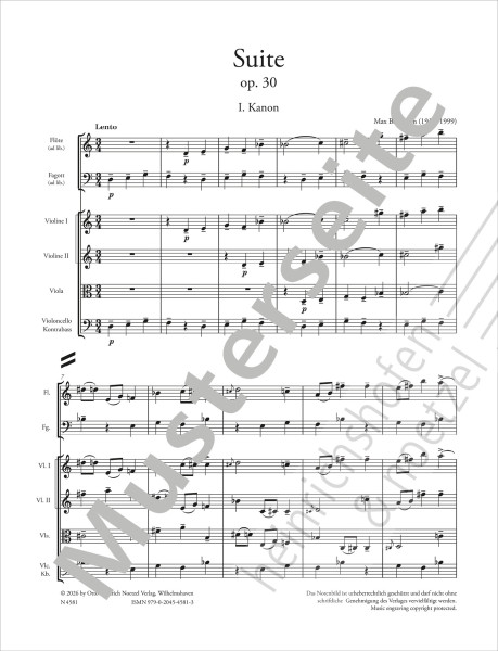 Suite, op. 30 | Max Baumann | Heinrichshofen Verlag