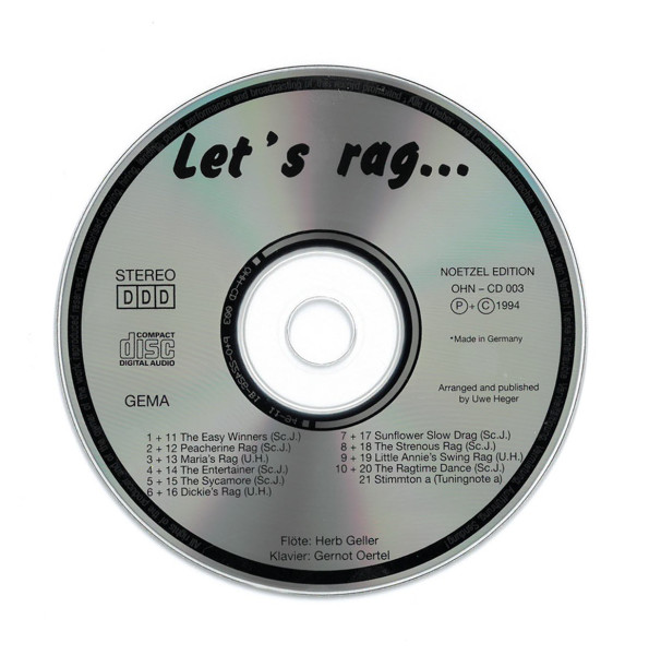 Let's rag... 10 Ragtimes | Scott Joplin, Uwe Heger | Heinrichshofen Verlag