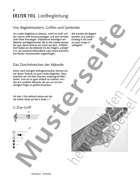 Liedbegleitung zur Gitarrenschule Fridolin | Hans Joachim Teschner | Heinrichshofen Verlag
