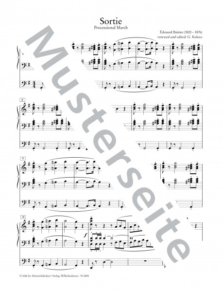 Orgelwerke | Édouard Batiste | Heinrichshofen Verlag