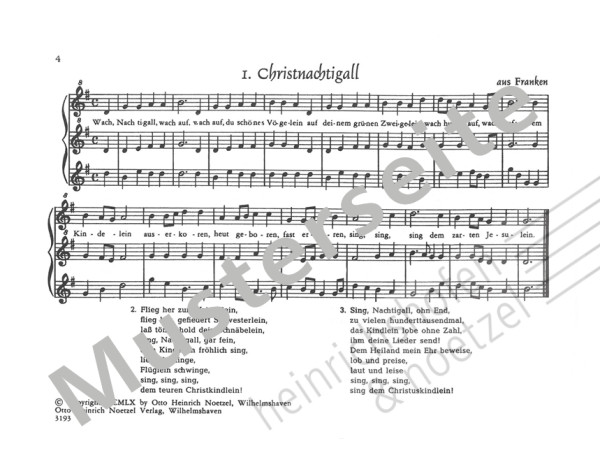 The Christmas Nightingale | Fritz Koschinsky | Heinrichshofen publishing house