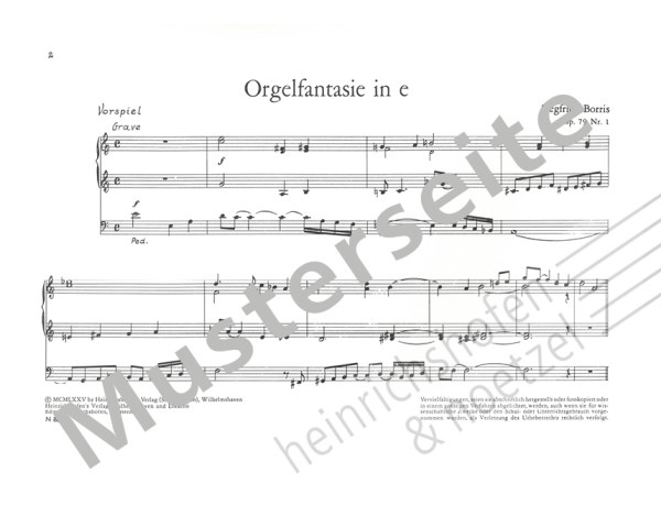 2 Orgelfantasien in e und g, op.79