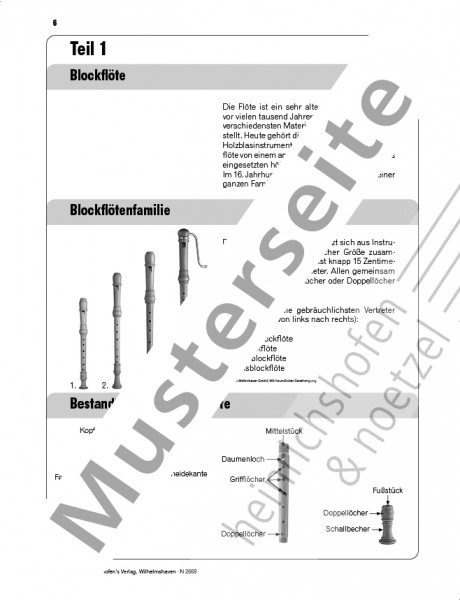 Spielend Theorie lernen für Blockflöte und Querflöte