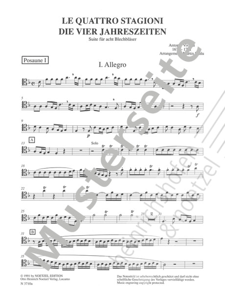 4 Seasons | Antonio Vivaldi | Heinrichshofen publishing house